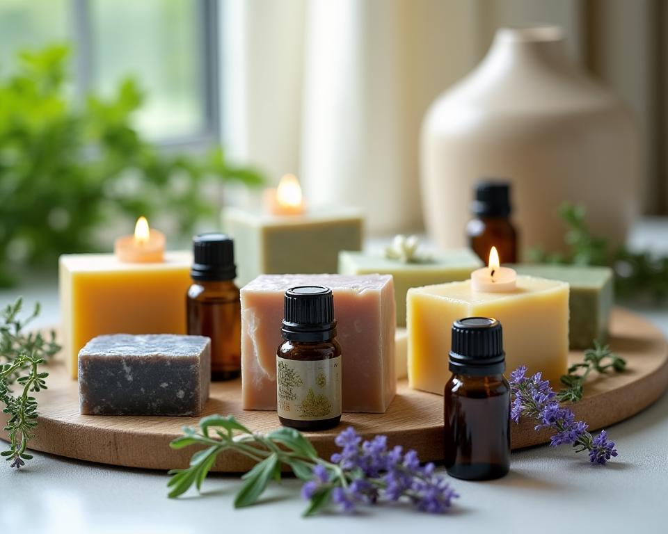 Aromatherapy wellness soaps with essential oils for holistic living
